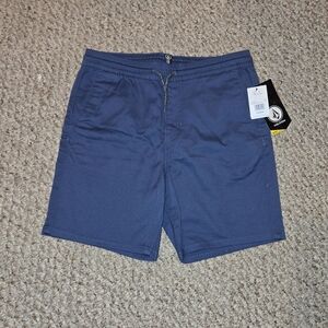 Frickin Elastic Waist Shorts - Marina Blue Youth Size L12